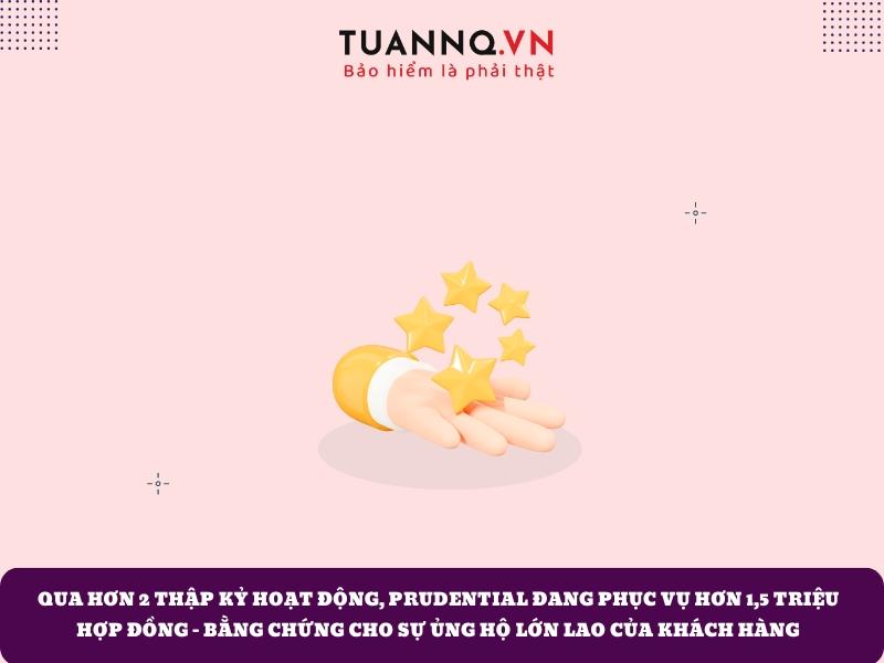 Bảo hiểm Prudential đang có hơn 1,5 triệu hợp đồng