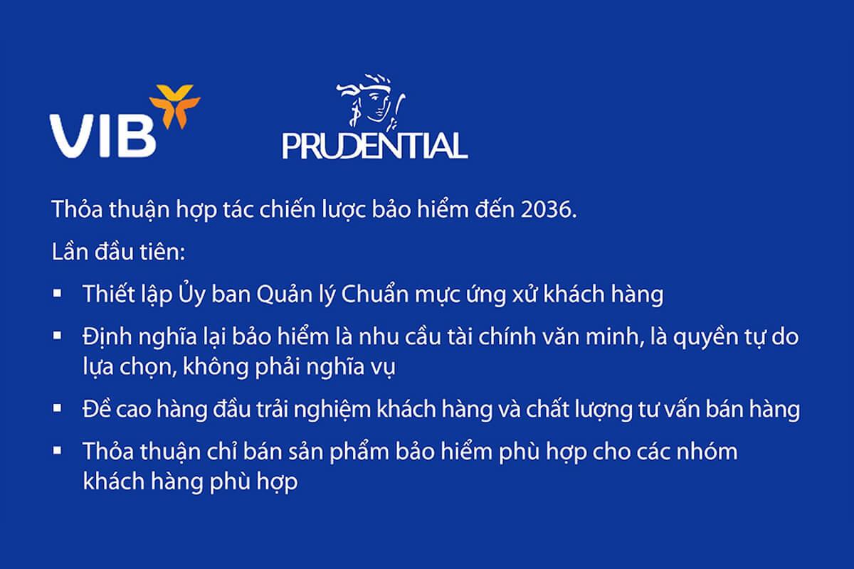 Prudential Việt Nam và VIB gia hạn thỏa thuận hợp tác chiến lược đến năm 2036, mở ra một chương mới cho mảng Bảo hiểm liên kết ngân hàng tại Việt Nam
