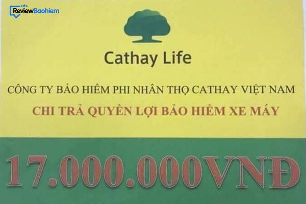bảo hiểm xe máy cathay