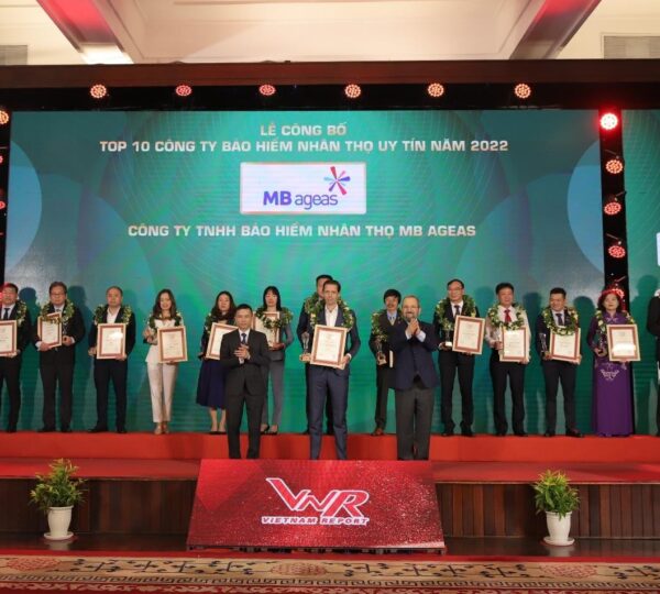 MB Ageas Life vào "Top 10 bảo hiểm nhân thọ uy tín Việt Nam"