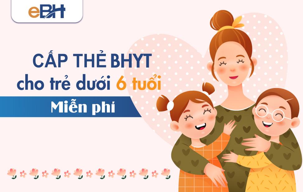 Mức hưởng bảo hiểm y tế của trẻ dưới 6 tuổi
