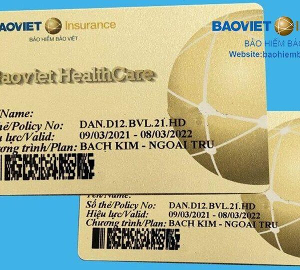 Quyền lợi Bảo hiểm Bảo Việt Healthcare thẻ Vàng