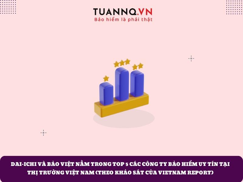 Công ty bảo hiểm Dai-ichi và Bảo Việt thuộc top 5 công ty bảo hiểm uy tin tại Việt Nam
